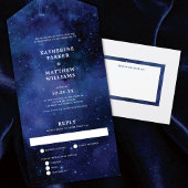 Invitation Tout En Un Sous les étoiles Mariage des étoiles d'astronomie