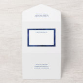 Invitation Tout En Un Sous les étoiles Mariage des étoiles d'astronomie (Dehors)