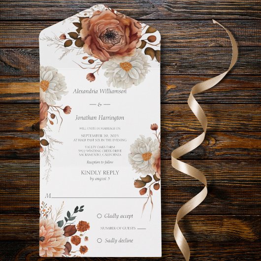 Invitation Tout En Un Splendor d'automne