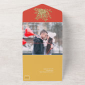 Invitation Tout En Un Superbe Mariage Rose Or (Dehors)