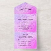 Invitation Tout En Un Sweet sixteen Parties scintillant Sparkly Girly Pr (À l'intérieur)