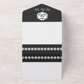 Invitation Tout En Un Tabletop Chic en noir (Dehors)