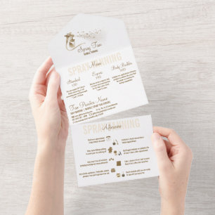 Invitation Tout En Un Tarification du service de bronzage par pulvérisat