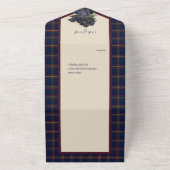 Invitation Tout En Un Tartan Écossais Clan Maclaine de Lochbuie (Dehors)