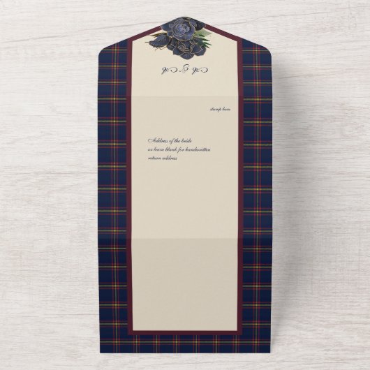 Invitation Tout En Un Tartan Écossais Clan Maclaine de Lochbuie  (Dehors)