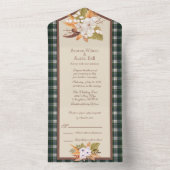 Invitation Tout En Un Tartan Écossais Moderne de Campbell (À l'intérieur)