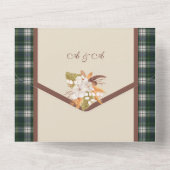 Invitation Tout En Un Tartan Écossais Moderne de Campbell (Verso)