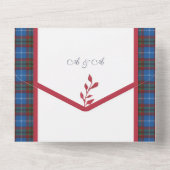 Invitation Tout En Un Tartan Écossais Original d'Édimbourg (Verso)