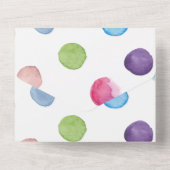 Invitation Tout En Un Tente turquoise Red Circus Anniversaire (Verso)