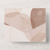 Invitation Tout En Un Terracotta Boho Beach Wedding All In One (Verso)