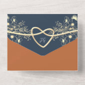 Invitation Tout En Un Terracotta Photos QR Code Mariage (Verso)