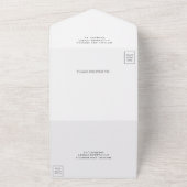 Invitation Tout En Un Terrazzo Mariage terrazzo minimal Terre neutre (Dehors)