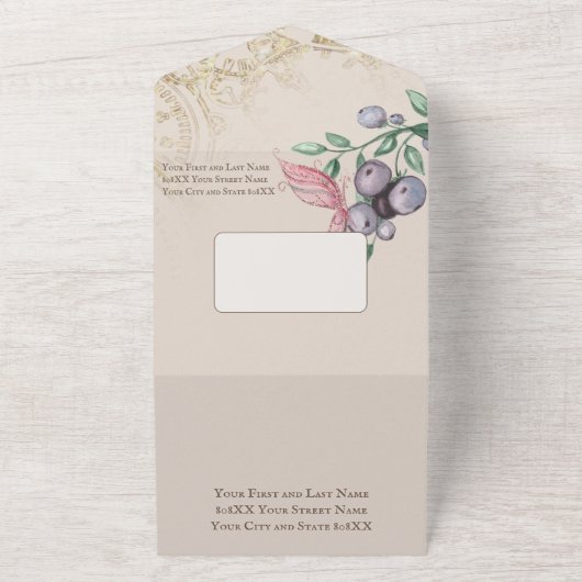 Invitation Tout En Un Thème de conte fée enchantée (Dehors)