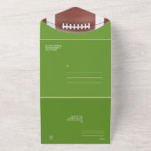 Invitation Tout En Un Thème de football Bar Mitzvah Tout en un Invitatio (Dehors)