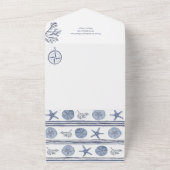 Invitation Tout En Un Thème de plage Reunion Family (Dehors)