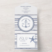 Invitation Tout En Un Thème de plage Reunion Family (À l'intérieur)