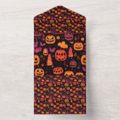 Invitation Tout En Un Thème Halloween (À l'intérieur)