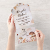 Invitation Tout En Un Toadstool champignon Mariage forestier enchanté (Déchirure)