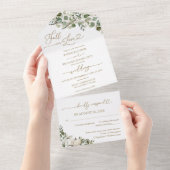 Invitation Tout En Un Tombe en amour Mariage Citrouille de verdure (Déchirure)