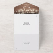 Invitation Tout En Un Tomber dans l'amour Bois rustique Mariage d'automn (Dehors)