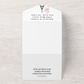 Invitation Tout En Un Tour Eiffel Romantique Paris Rustique Mariage mode (Dehors)