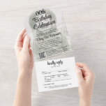Invitation Tout En Un TOUT Anniversaire QR Code RSVP et couverture photo<br><div class="desc">Famille d'Invitations et amis à une fête d'anniversaire élégante avec des invitations uniques photo tout-en-un code QR. Tout le libellé de ce modèle est simple à personnaliser pour n'importe quel anniversaire d'année. Il peut inclure tous les détails importants tels que la date de la fête, l'emplacement et le site Web....</div>