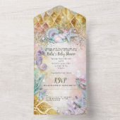 Invitation Tout En Un TOUT EN UN BABY SHOWER Conception d'invitation (À l'intérieur)