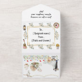 Invitation Tout En Un Tout en un Mariage rustique Inviter (Dehors)