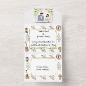 Invitation Tout En Un Tout en un Mariage rustique Inviter (À l'intérieur)