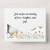 Invitation Tout En Un Tout en un Mariage rustique Inviter (Verso)