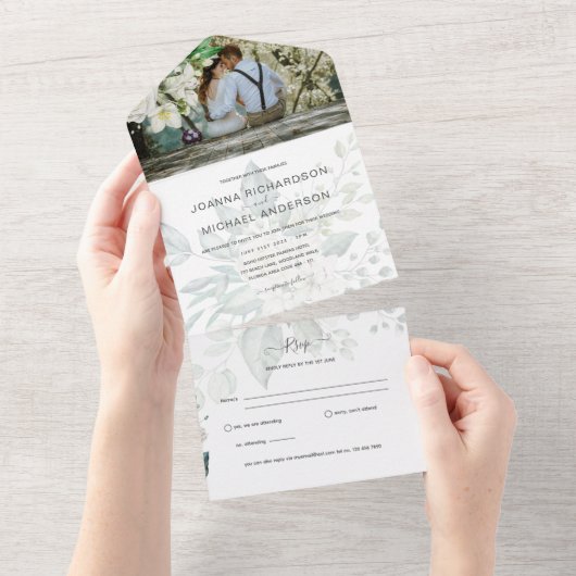 Invitation Tout En Un Toutes les Roses blanches inclusives déchirent le (Déchirure)