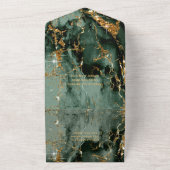 Invitation Tout En Un Trinity Mack Mariage Pailleté ID644  (Dehors)