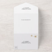 Invitation Tout En Un Tropical Palm Feuille Beach String Mariage (Dehors)