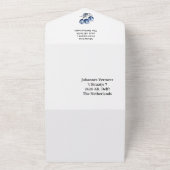 Invitation Tout En Un Tulipes en bleu Delft (Dehors)