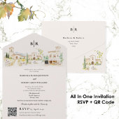Invitation Tout En Un Tuscany Destination Wedding