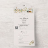 Invitation Tout En Un Tuscany Destination Wedding (À l'intérieur)