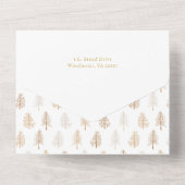 Invitation Tout En Un Typographie Joyeuse moderne demi-arc 2 photos (Verso)