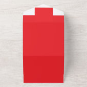 Invitation Tout En Un un fond rouge avec une bordure blanche (Dehors)