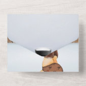 Invitation Tout En Un Une Baby Shower pour un Petit Cowboy en Route (Verso)