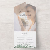 Invitation Tout En Un Une verdure succulente | Sceau De Photos Et Envoye (À l'intérieur)