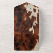 Invitation Tout En Un Vachette à crème Brown (Dehors)