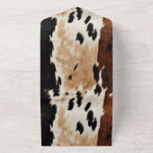 Invitation Tout En Un Vachette à crème Brown occidentale (Dehors)