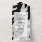 Invitation Tout En Un Vachette de la ferme Western (À l'intérieur)