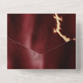 Invitation Tout En Un Vachette rouge profonde du sud-ouest (Verso)