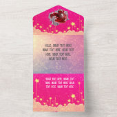 Invitation Tout En Un Valentine postcard (À l'intérieur)