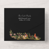 Invitation Tout En Un Vidéo de Noël Floral (Verso)