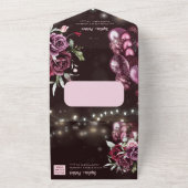 Invitation Tout En Un Vin de luxe 80e anniversaire Rsvp (Dehors)