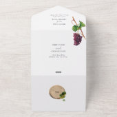 Invitation Tout En Un Vin rustique Barrel Vignoble Mariage (Dehors)