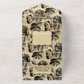 Invitation Tout En Un Vintage Rose antique (Dehors)