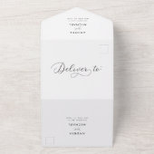 Invitation Tout En Un Violet Lavande violet Fleurs sauvages QR Code Mari (Dehors)